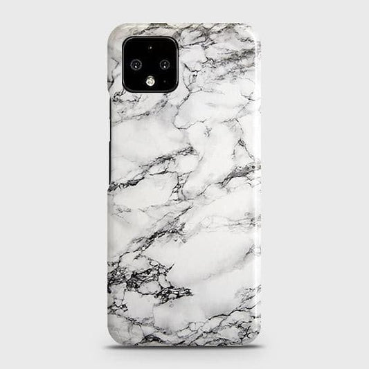 Google Pixel 4 XL Cover - Matte Finish - Trendy Mysterious White Marble Printed Hard Case with Life Time Colors Guarantee