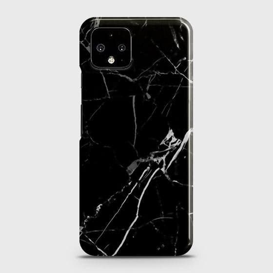 Google Pixel 4 XL Cover - Black Modern Classic Marble Printed Hard Case with Life Time Colors Guarantee