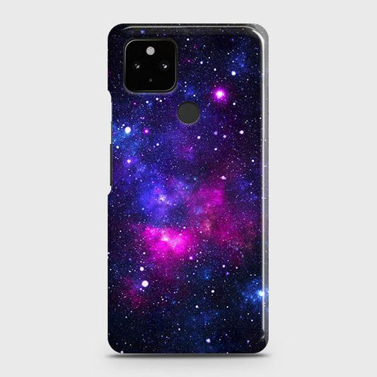 Google Pixel 5 Cover - Dark Galaxy Stars Modern Printed Hard Case with Life Time Colors Guarantee