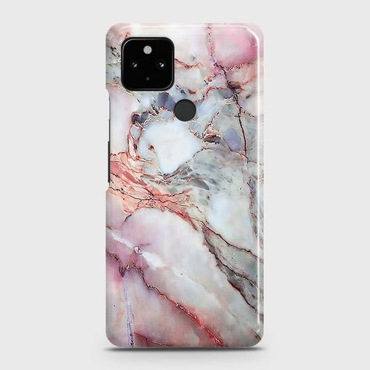 Google Pixel 5 Cover - Violet Sky Marble Trendy Printed Hard Case with Life Time Colors Guarantee