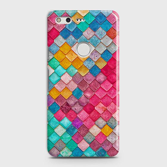 Google Pixel XL Cover - Chic Colorful Mermaid Printed Hard Case with Life Time Colors Guarantee