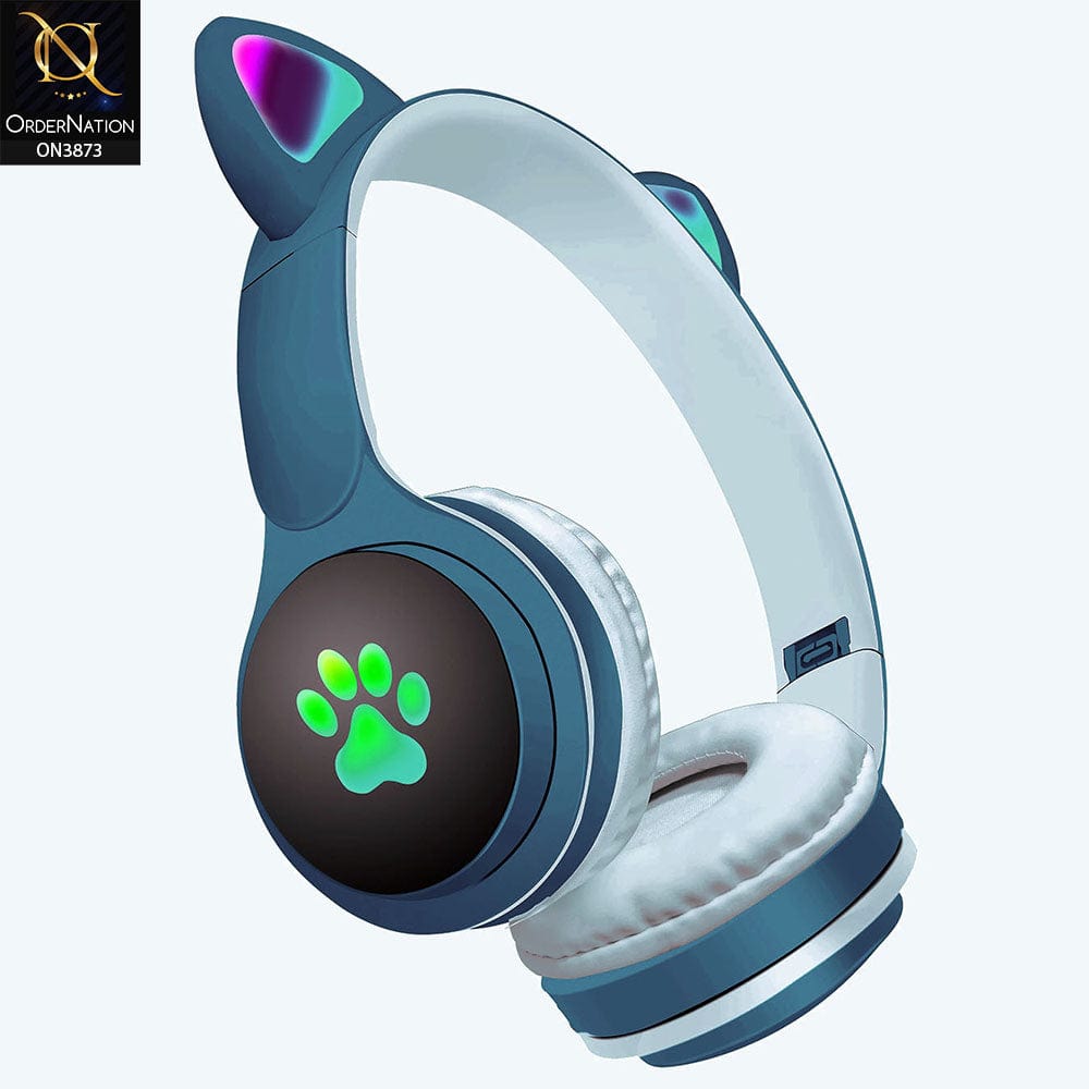 Cat Ears KT-50M Wireless Stereo Headphone - Navy Blue