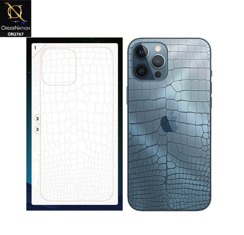 iPhone 12 Pro Max Protector -  360 Full Protection Crocks Textured Transparent Skin