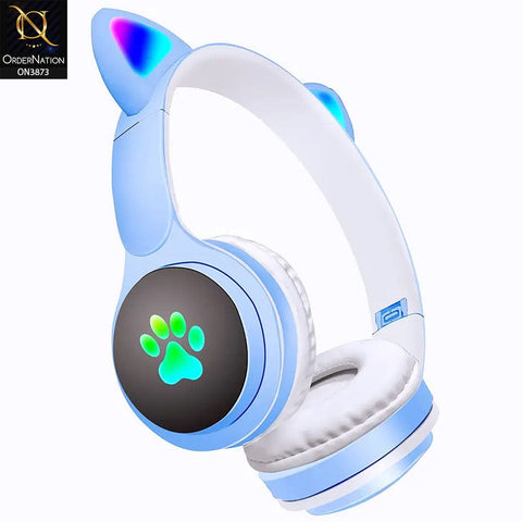 Cat Ears KT-50M Wireless Stereo Headphone - Blue