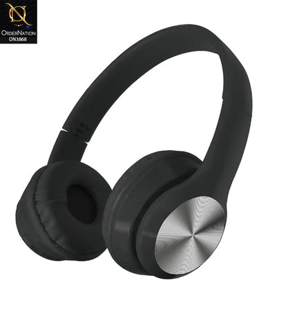 High-Quality Wireless Earphones Fashion Style Macaron Color With Metal Aluminium - Black