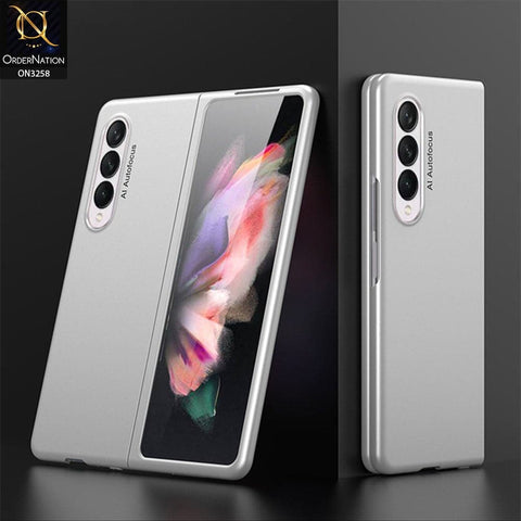 Samsung Galaxy Z Fold 3 5G Cover - Silver - GKK Ultra Thin Anti-Fall Protection Hard Shell Case