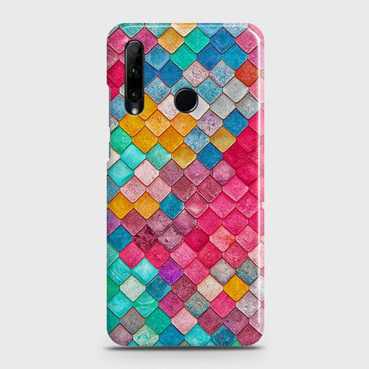 Honor 10i Cover - Chic Colorful Mermaid Printed Hard Case with Life Time Colors Guarantee