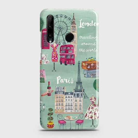 Honor 10i Cover - Matte Finish - London, Paris, New York ModernPrinted Hard Case with Life Time Colors Guarantee