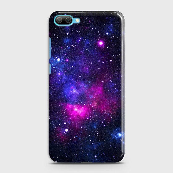 Huawei Honor 10 Cover - Dark Galaxy Stars Modern Printed Hard Case with Life Time Colors Guarantee