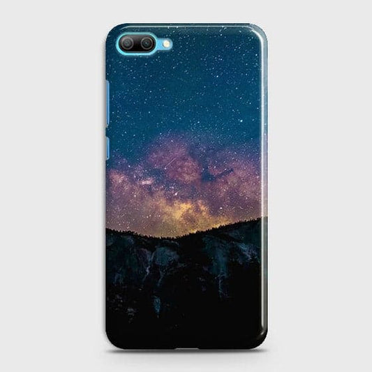 Huawei Honor 10 Cover - Matte Finish - Embrace, Dark  Trendy Printed Hard Case With Life Time Colour Guarantee