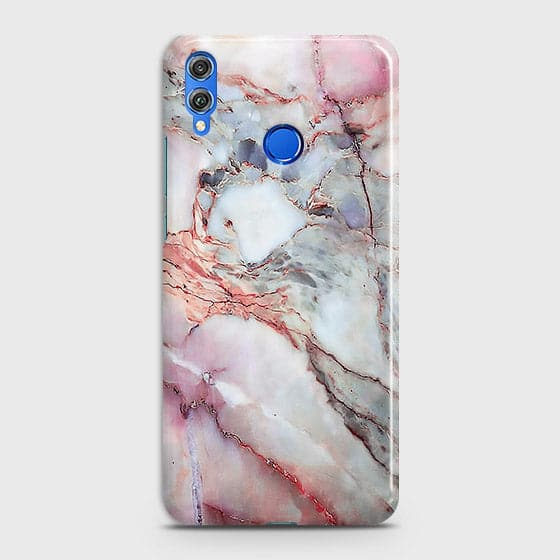 Huawei Honor 8X Cover - Violet Sky Marble Trendy Printed Hard Case with Life Time Colors Guarantee