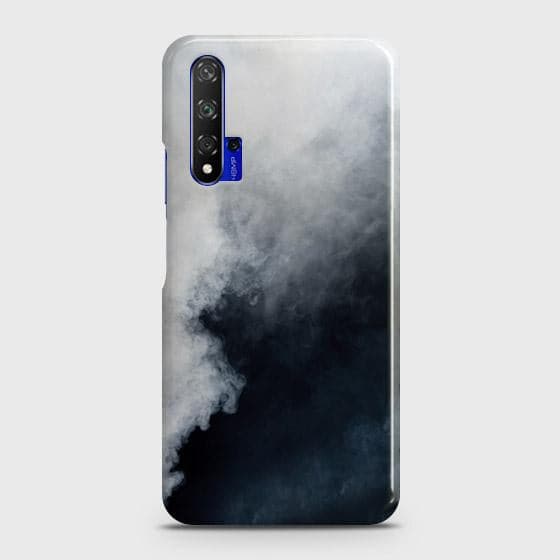 Honor 20 Cover - Matte Finish - Trendy Misty White and Black Marble Printed Hard Case with Life Time Colors Guarantee