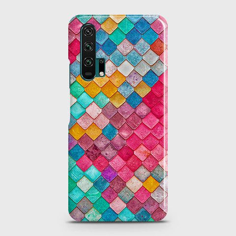 Honor 20 Pro Cover - Chic Colorful Mermaid Printed Hard Case with Life Time Colors Guarantee