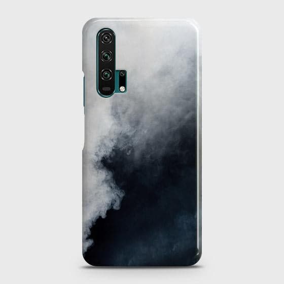Honor 20 Pro Cover - Matte Finish - Trendy Misty White and Black Marble Printed Hard Case with Life Time Colors Guarantee