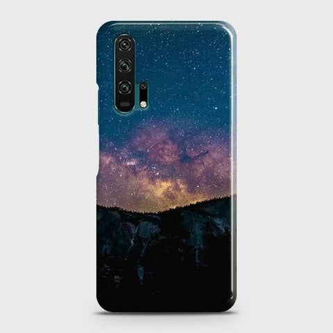 Honor 20 Pro Cover - Matte Finish - Embrace Dark Galaxy  Trendy Printed Hard Case with Life Time Colors Guarantee ( Fast Delivery )