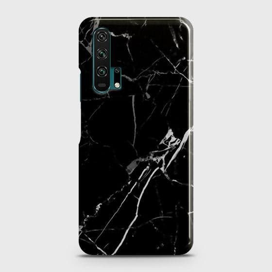 Honor 20 Pro Cover - Black Modern Classic Marble Printed Hard Case with Life Time Colors Guarantee