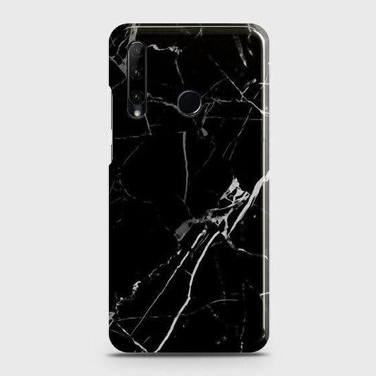 Honor 20 lite Cover - Black Modern Classic Marble Printed Hard Case with Life Time Colors Guarantee