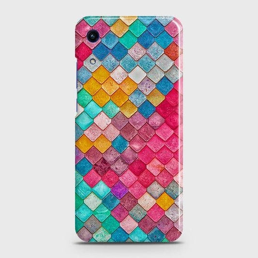 Honor 8A Without Sensor Cut Cover - Chic Colorful Mermaid Printed Hard Case with Life Time Colors Guarantee