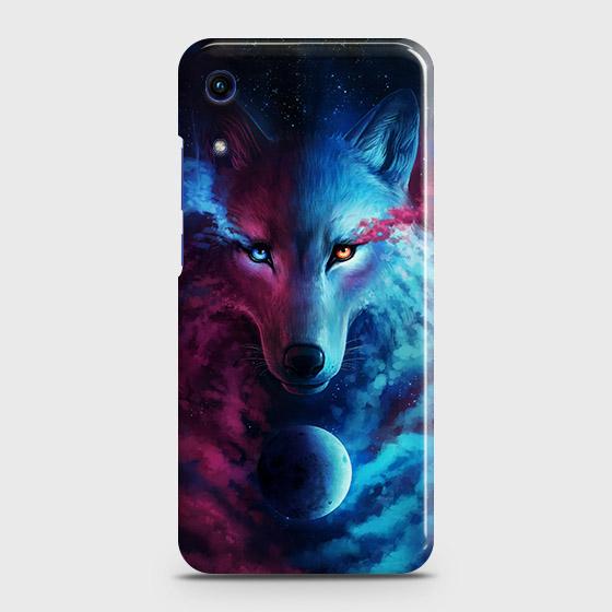 Honor 8A Without Sensor Cut Cover - Infinity Wolf Trendy Printed Hard Case with Life Time Colors Guarantee