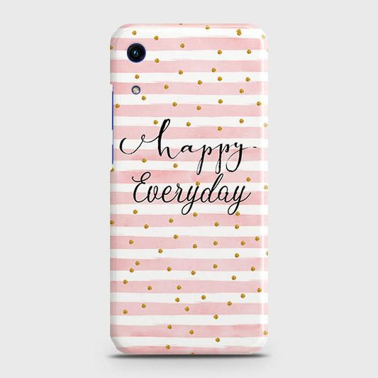 Honor 8A Without Sensor Cut Cover - Trendy Happy Everyday Printed Hard Case with Life Time Colors Guarantee