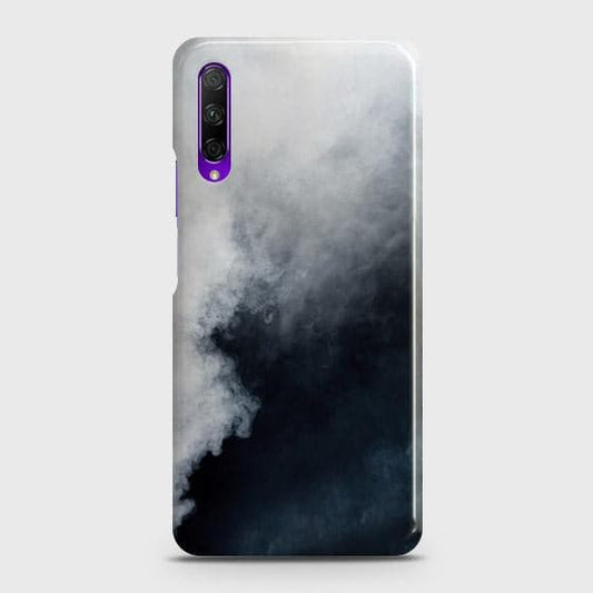 Honor 9X Cover - Matte Finish - Trendy Misty White and Black Marble Printed Hard Case with Life Time Colors Guarantee