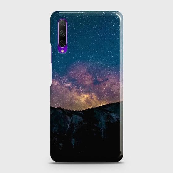 Honor 9X Cover - Matte Finish - Embrace Dark Galaxy  Trendy Printed Hard Case with Life Time Colors Guarantee