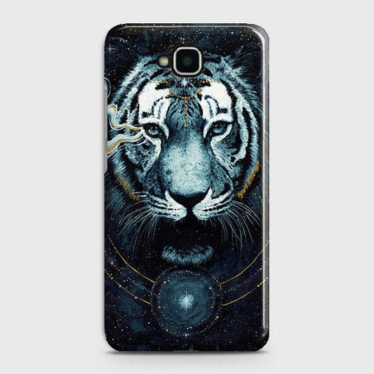 Huawei Y6 Pro 2015 Cover - Vintage Galaxy Tiger Printed Hard Case with Life Time Colors Guarantee