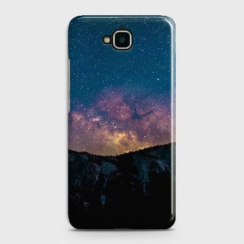 Huawei Y6 Pro 2015 Cover - Matte Finish - Embrace Dark Galaxy  Trendy Printed Hard Case with Life Time Colors Guarantee
