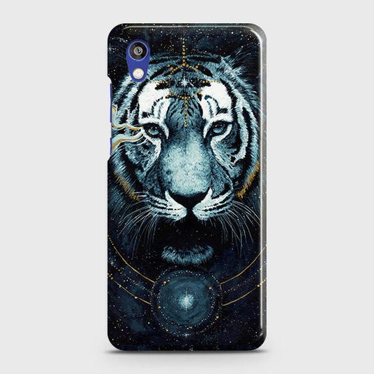 Huawei Honor 8S Cover - Vintage Galaxy Tiger Printed Hard Case with Life Time Colors Guarantee