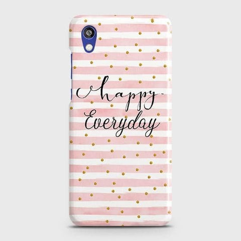 Huawei Honor 8S Cover - Trendy Happy Everyday Printed Hard Case with Life Time Colors Guarantee