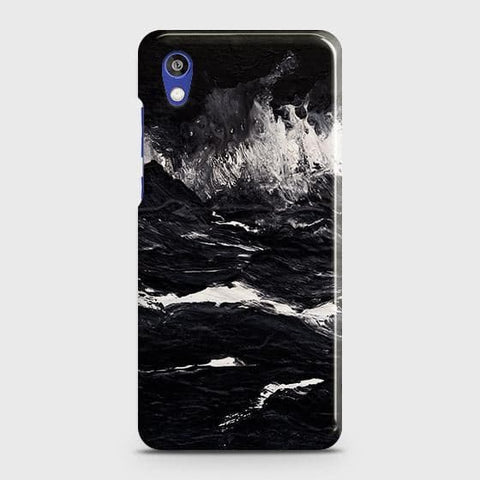 Huawei Honor 8S Cover - Black Ocean Marble Trendy Printed Hard Case with Life Time Colors Guarantee