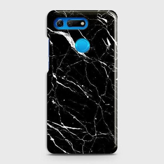 Huawei Honor View 20 Cover - Trendy Black Marble Printed Hard Case with Life Time Colors Guarant B (37) 1ee