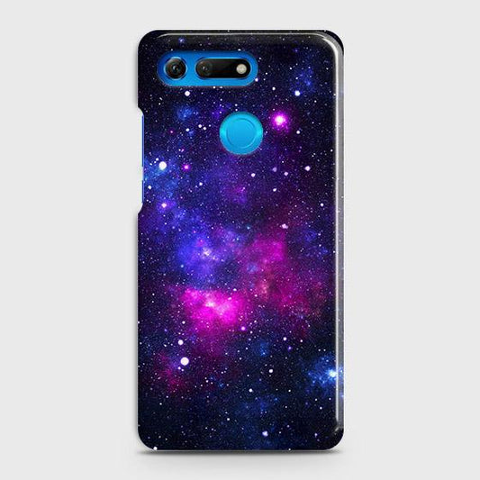 Huawei Honor View 20 Cover - Dark Galaxy Stars Modern Printed Hard Case with Life Time Colors Guarantee
