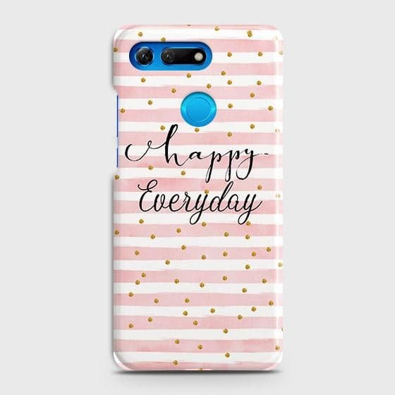 Huawei Honor View 20 Cover - Trendy Happy Everyday Printed Hard Case with Life Time Colors Guarantee
