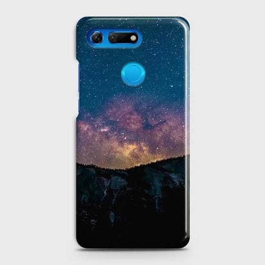 Huawei Honor View 20 Cover - Matte Finish - Embrace Dark Galaxy  Trendy Printed Hard Case with Life Time Colors Guarantee