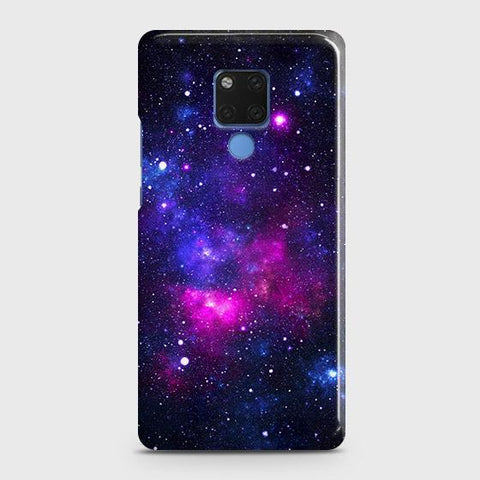 Huawei Mate 20 Cover - Dark Galaxy Stars Modern Printed Hard Case with Life Time Colors Guarantee