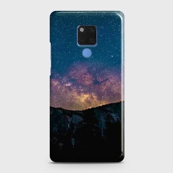 Huawei Mate 20 Cover - Matte Finish - Embrace Dark Galaxy  Trendy Printed Hard Case with Life Time Colors Guarantee