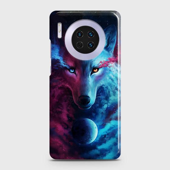 Huawei Mate 30 Cover - Infinity Wolf Trendy Printed Hard Case with Life Time Colors Guarantee