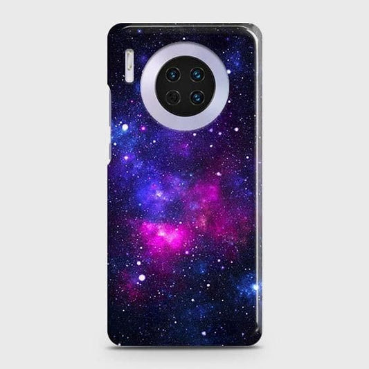 Huawei Mate 30 Cover - Dark Galaxy Stars Modern Printed Hard Case with Life Time Colors Guarantee
