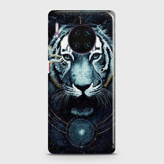 Huawei Mate 30 Pro Cover - Vintage Galaxy Tiger Printed Hard Case with Life Time Colors Guarantee(1)