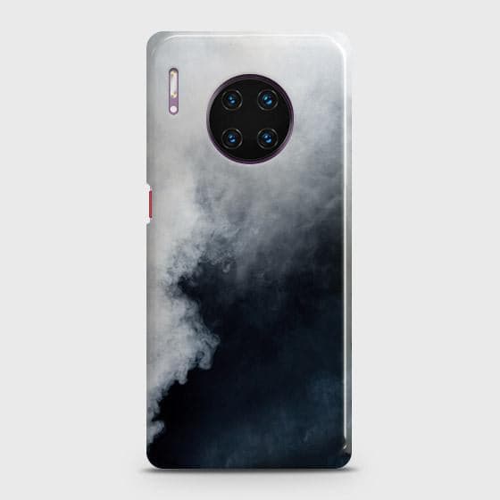 Huawei Mate 30 Pro Cover - Matte Finish - Trendy Misty White and Black Marble Printed Hard Case with Life Time Colors Guarantee