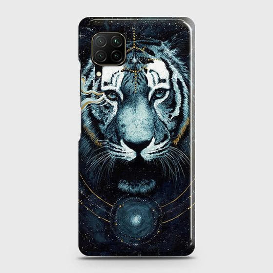 Huawei Nova 6 SE Cover - Vintage Galaxy Tiger Printed Hard Case with Life Time Colors Guarantee