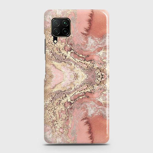 Huawei Nova 7i Cover - Trendy Chic Rose Gold Marble Printed Hard Case with Life Time Colors Guarantee