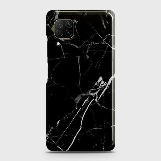 Huawei Nova 6 SE Cover - Black Modern Classic Marble Printed Hard Case with Life Time Colors Guarantee