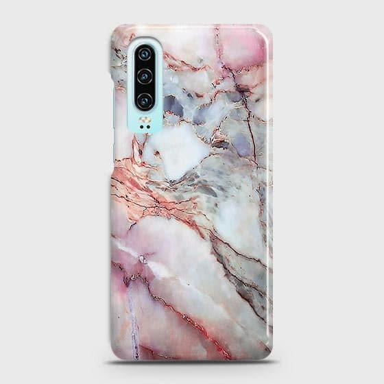 Huawei P30 Cover - Violet Sky Marble Trendy Printed Hard Case with Life Time Colors Guarantee
