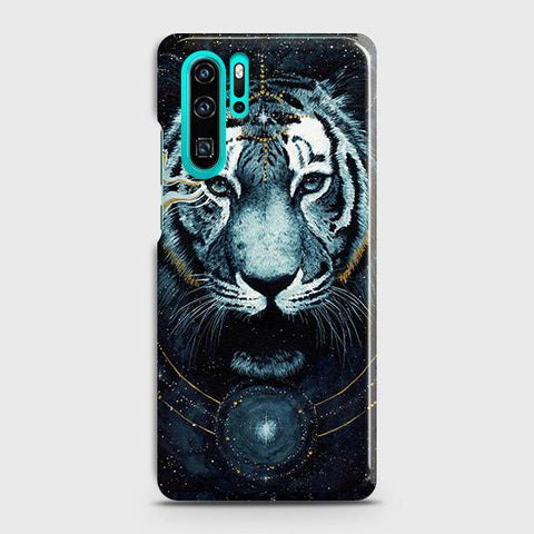 Huawei P30 Pro Cover - Vintage Galaxy Tiger Printed Hard Case with Life Time Colors Guarantee