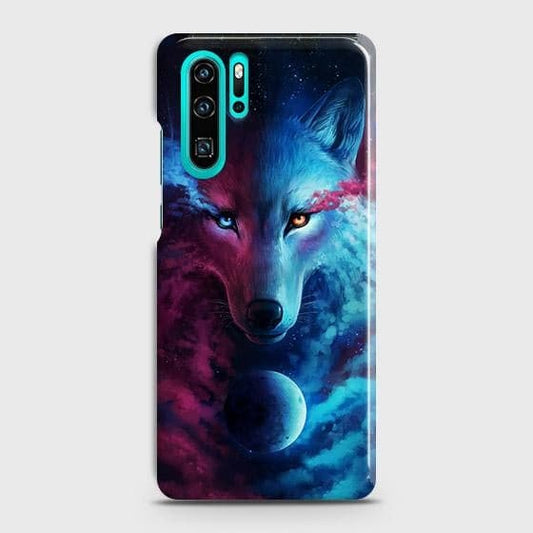 Huawei P30 ProCover - Infinity Wolf Trendy Printed Hard Case with Life Time Colors Guarantee