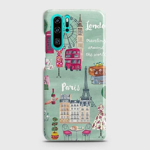 Huawei P30 Pro Cover - Matte Finish - London, Paris, New York ModernPrinted Hard Case with Life Time Colors Guarantee