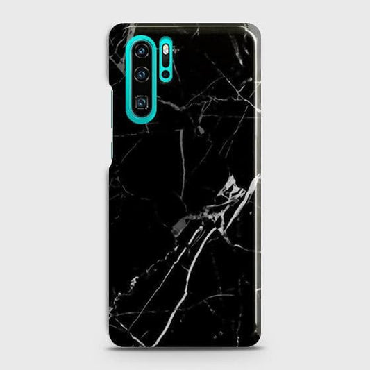 Huawei P30 Pro Cover - Black Modern Classic Marble Printed Hard Case with Life Time Colors Guarantee ( Fast Delivery )