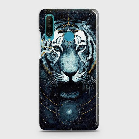 Huawei P30 lite Cover - Vintage Galaxy Tiger Printed Hard Case with Life Time Colors Guarantee (3)